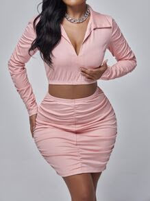 crop top set